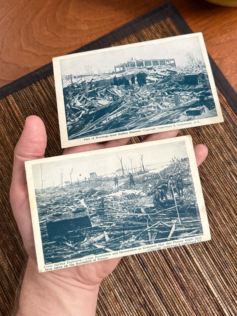Halifax Disaster Explosion 1917 Postcard Nova Scotia Canada Antique Vintage